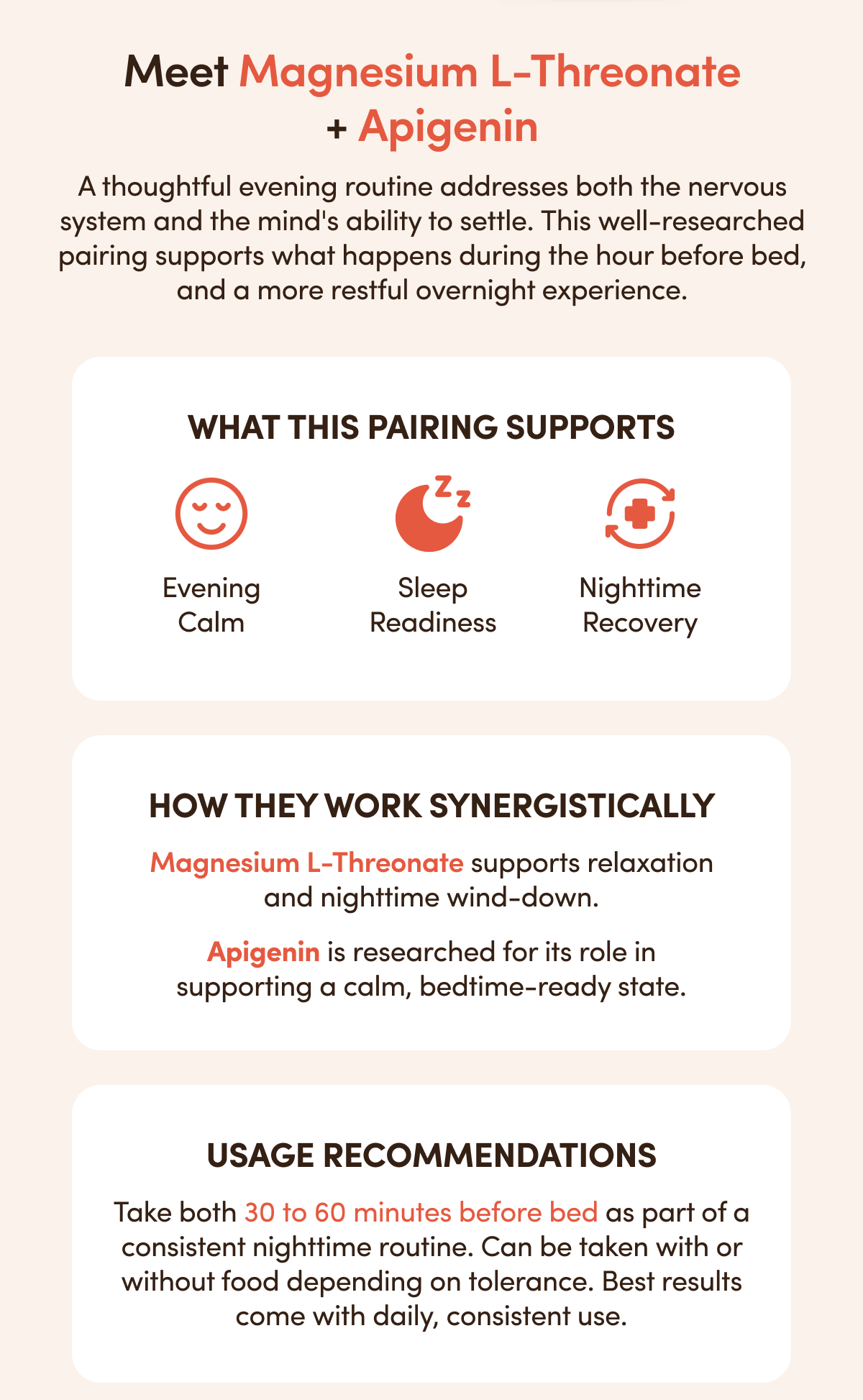 Meet Magnesium L-Threonate + Apigenin
