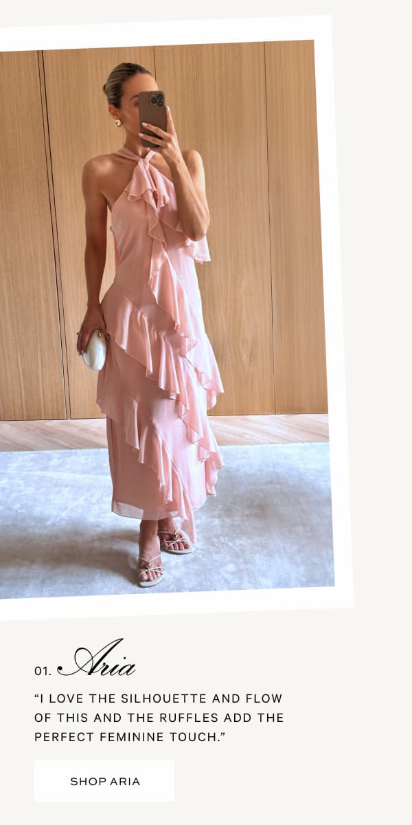 Aria Halterneck Ruffle Midaxi Dress - Dusty Rose