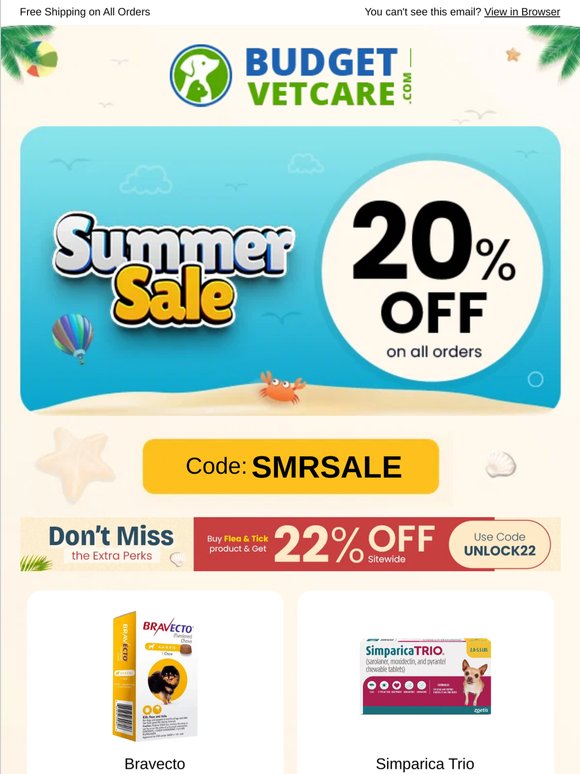 ⏰ Few Hours Left – 22% OFF Flea & Tick Treatments + Free Shipping*
