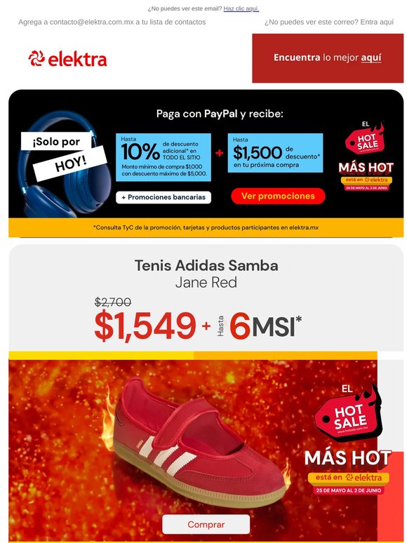 🔥¡Solo por hoy! Hasta -10% adicional + hasta -$1,500 en próx. compra 🔵