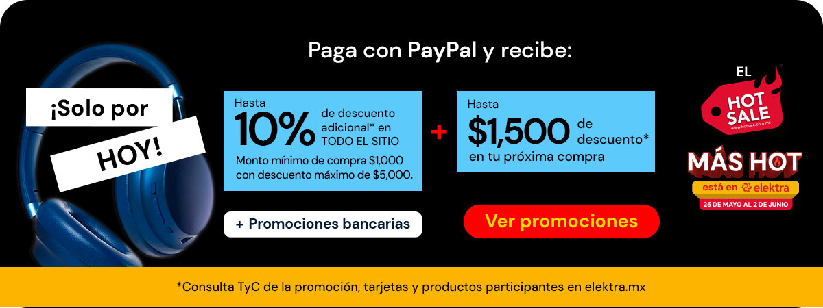Promociones pago con PayPal