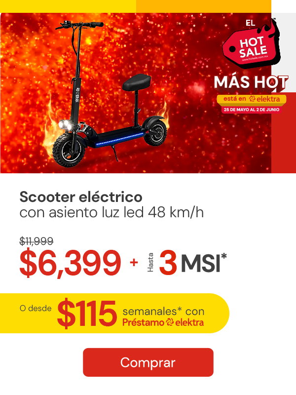 scooter electrico con asiento