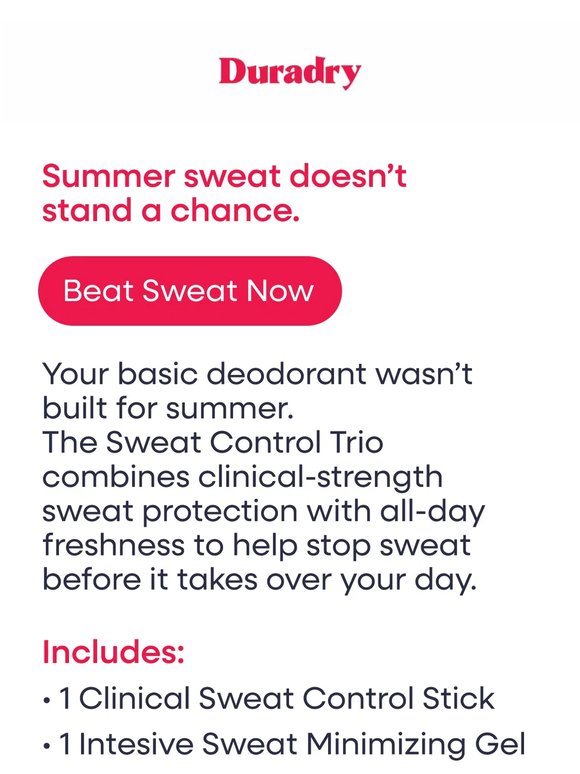 Your complete sweat care routine.
