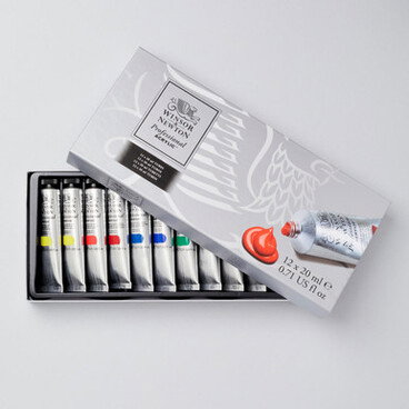 Winsor & Newton Professional Acrylic Colour 20ml Assorted Colours Set of 12