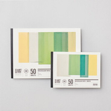 Cass Art Jumbo Watercolour Pad 300gsm Smooth Hot Pressed 50 Sheets