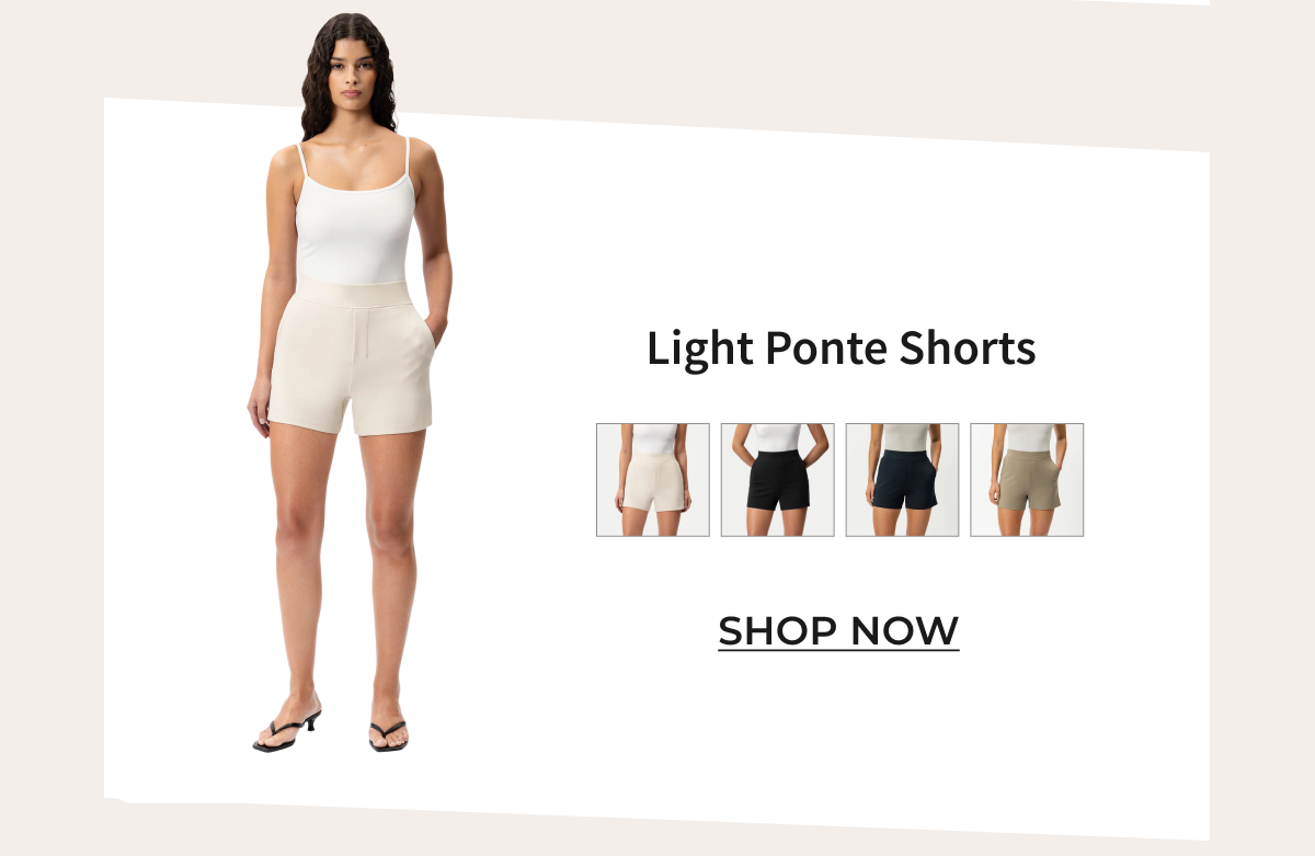 Light Ponte Shorts