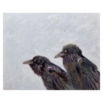 Jamie Wyeth (American, b. 1946) Raven Pair - Portrait, 1998