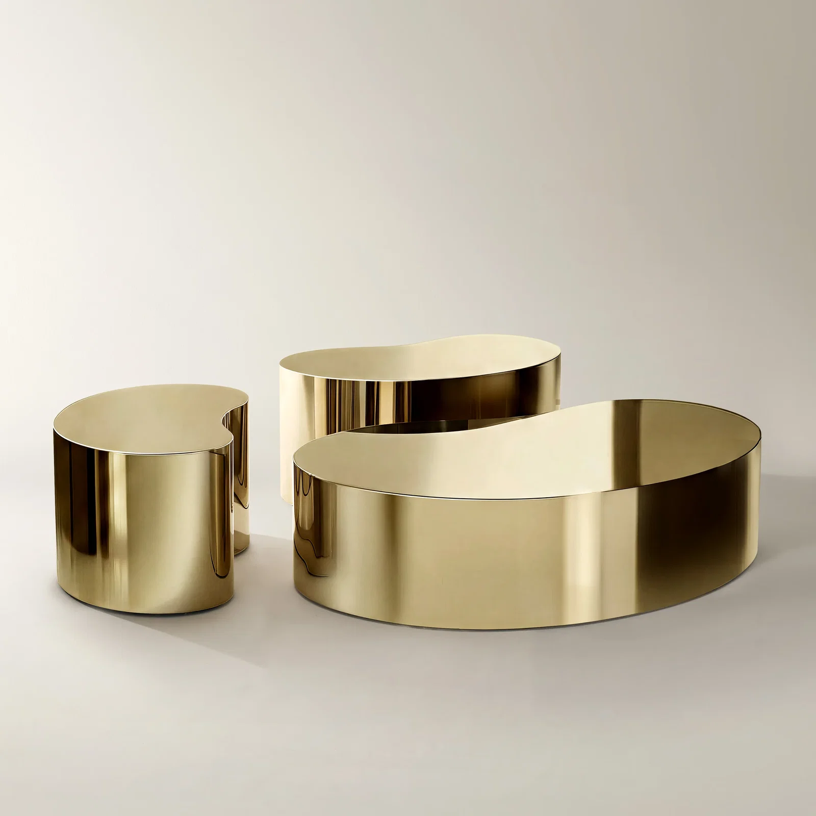 Image of Aurea Coffee Table - Soft Gold