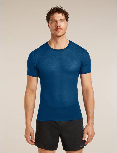 Men's Merino Blend 75 Cool-Lite™ Featherlight™ Short Sleeve Crewe - Atlantis / L