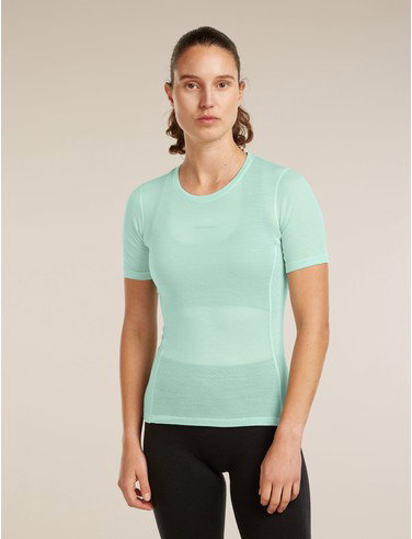 Women's Merino Blend 75 Cool-Lite™ Featherlight™ Short Sleeve Crewe - Mint / M
