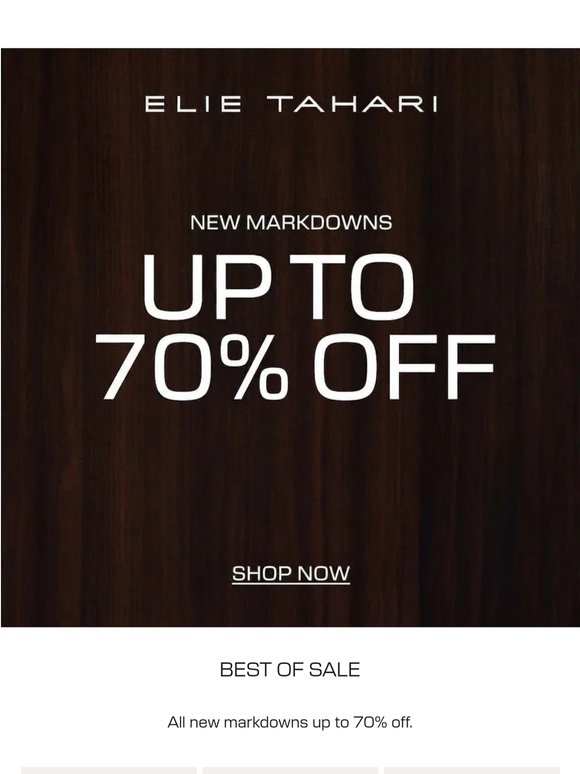 Up to 70% Off