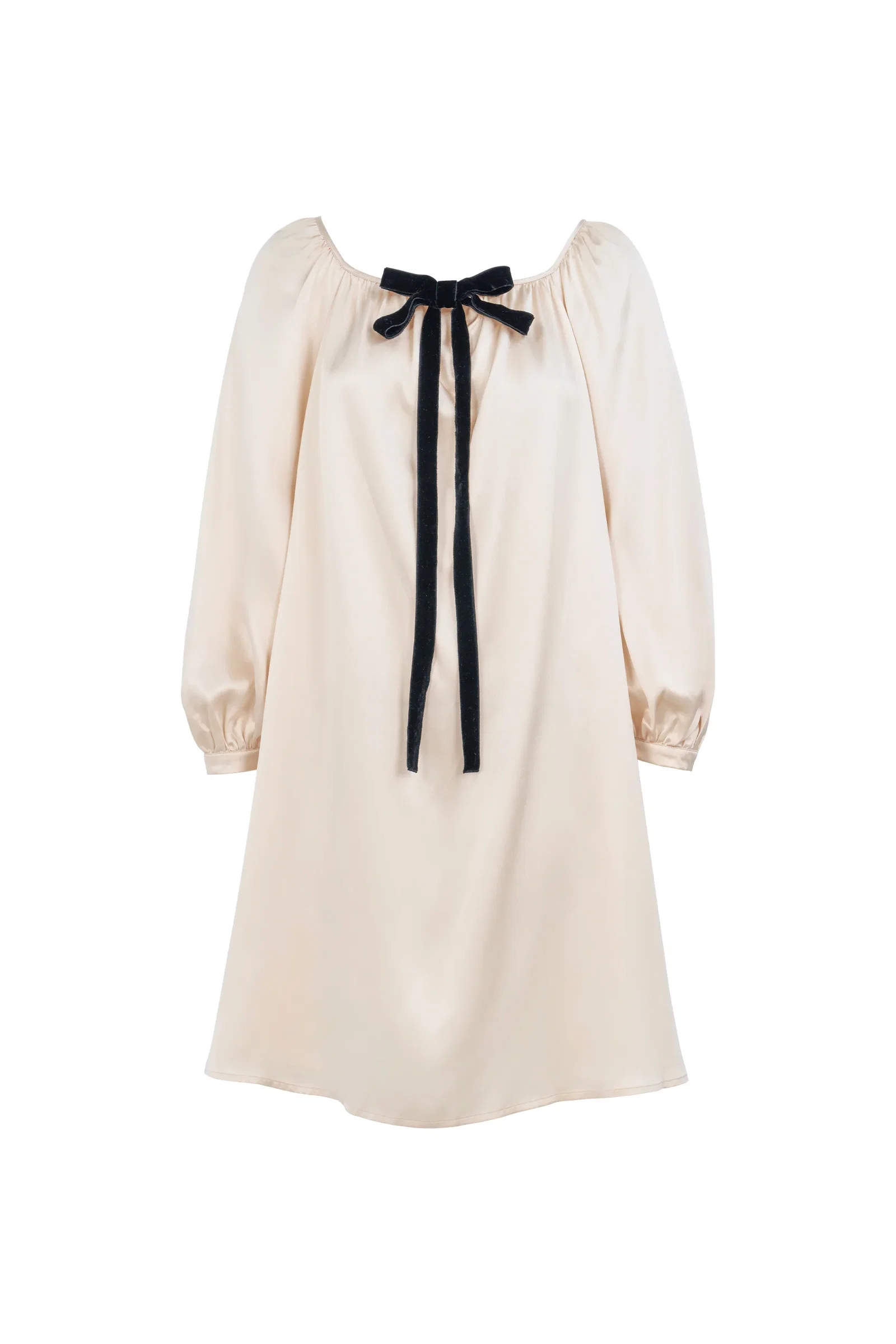 My Party 22 Momme Silk Bow Robe