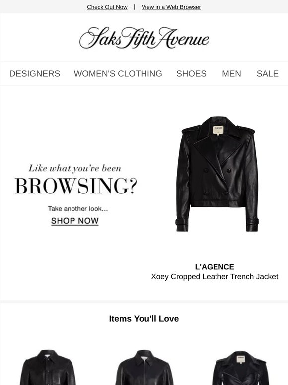 Still thinking about your L'AGENCE item?