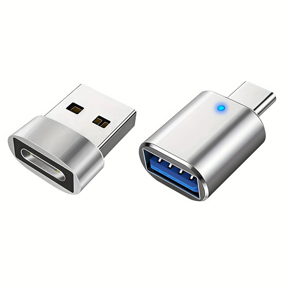 EvoDX USB A Male to Type C Female and USB Type C Male - USB A Female Charging Adapters - Twin Pack - £4.99 delivered