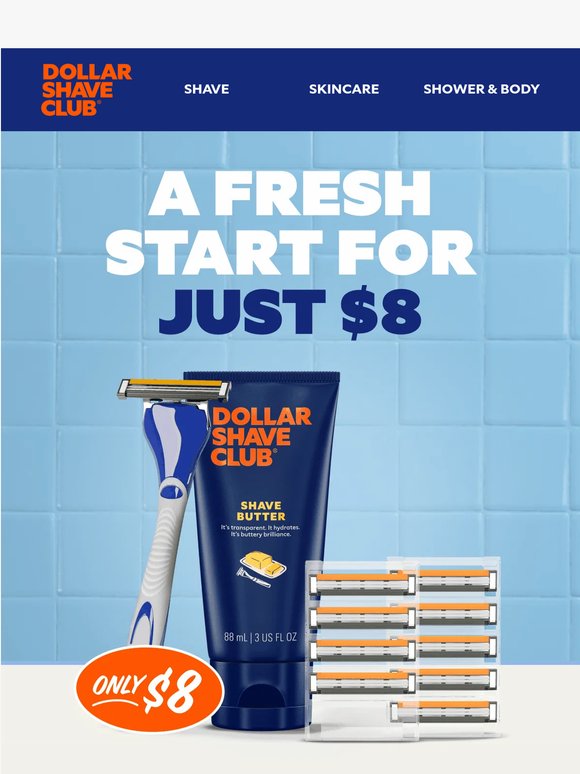 Smooth shave, just $8.