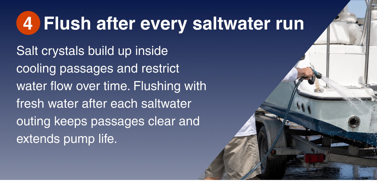 Flush after every saltwater run