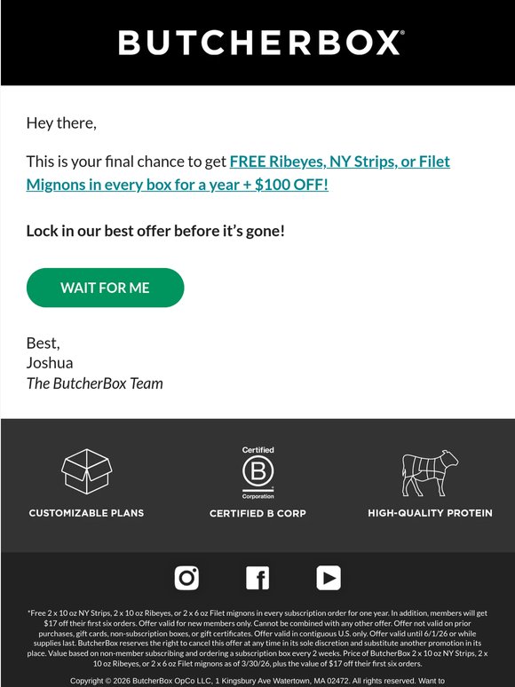 Psst... our best offer ends tonight ⚠️