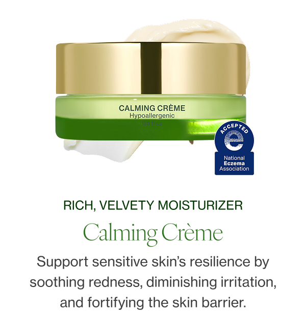 Support sensitive skin’s resilience by soothing redness, diminishing irritation, and fortifying the skin barrier. 