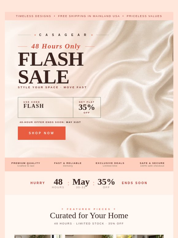 ⏰ 48-Hour Flash Sale: Flat 35% Off