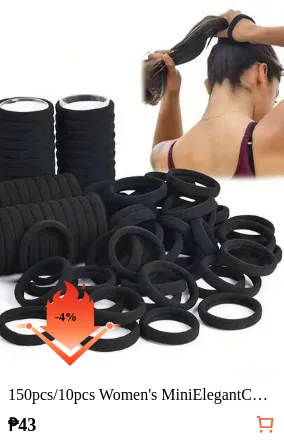 150pcs/10pcs Women's MiniElegantCuteScrunchies, 4cm, Hair Scrunchies, Hair Ties, Hair Tie, Ponytail Hair Accessories, Daily Use
