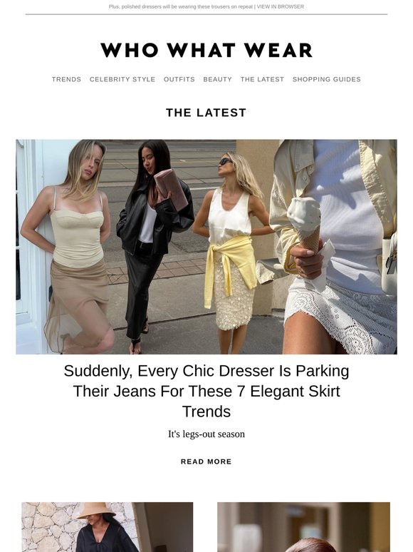 I'm skipping jeans for these 7 elegant skirt trends