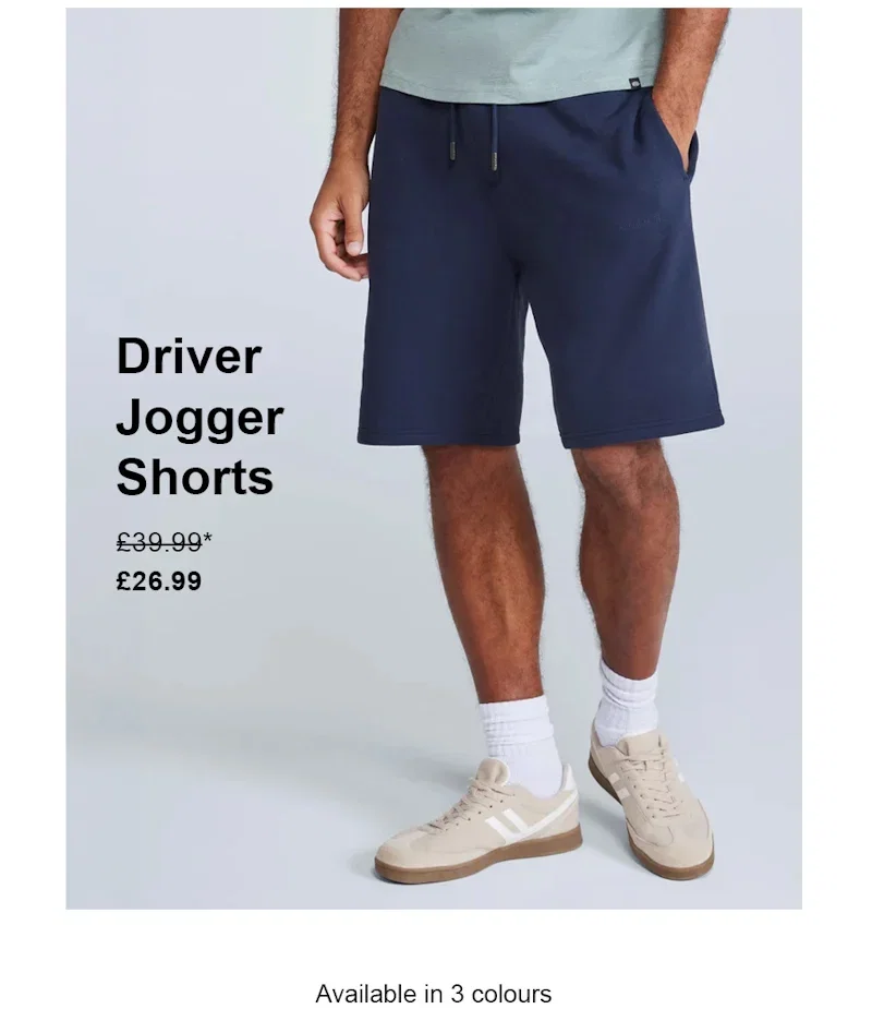 Driver Mens Jogger Shorts