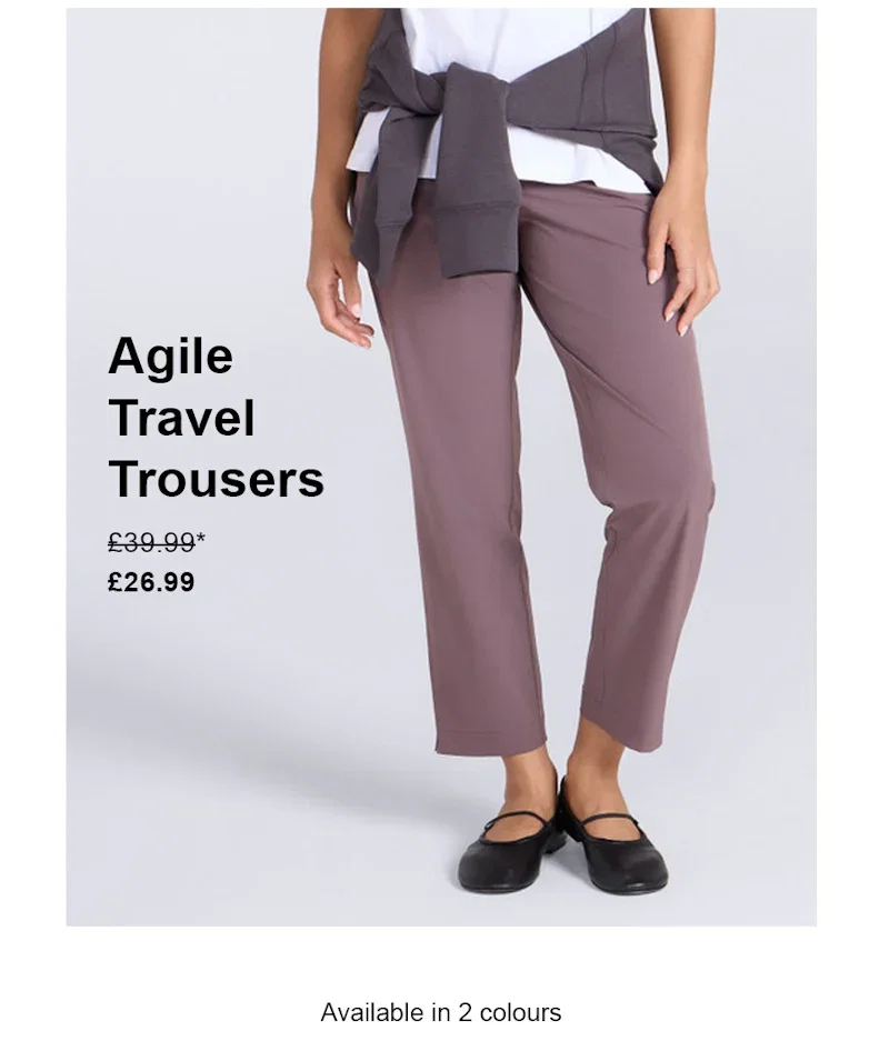Agile Womens Travel Trousers