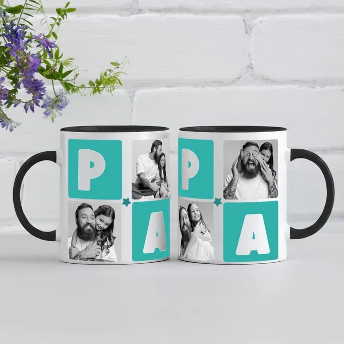Mug papa avec photos personnalisables | tostadora