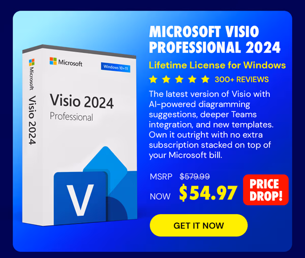 Microsoft Visio Professional 2024: Lifetime License for Windows