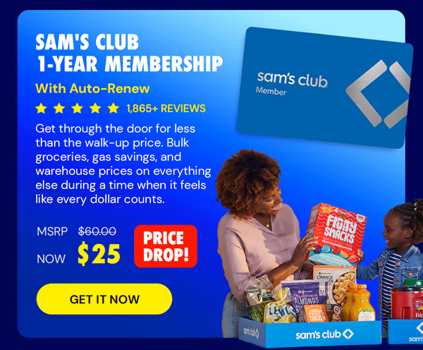Sam's Club 1-Year Membership with Auto-Renew!
