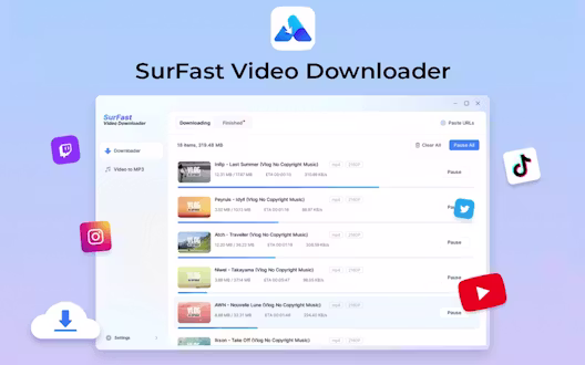 SurFast Video Downloader – 2 PCs (Win/Mac) 