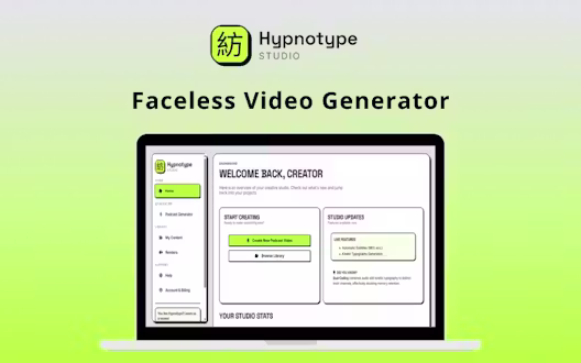 Hypnotype – Faceless Video Generator | Annual Access