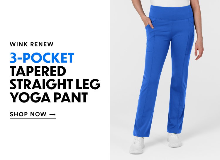 Wink Renew | 3-Pocket Tapered Straight Leg Yoga Pant | Shop Now