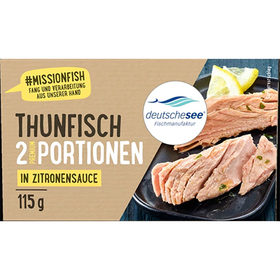 Thunfisch-Filets in Zitronensauce