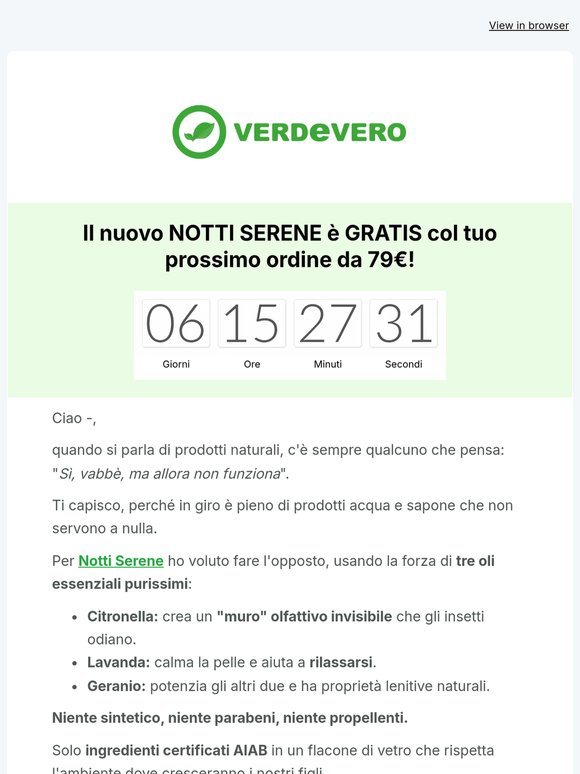 Profuma di buono (e tiene lontani gli insetti)
