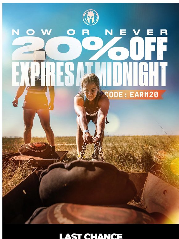 ENDS AT MIDNIGHT: 20% OFF