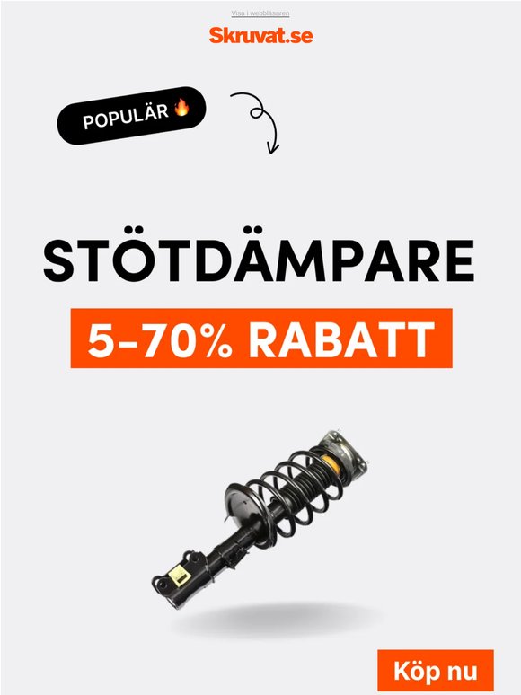 Upp till 70% på dämpning!