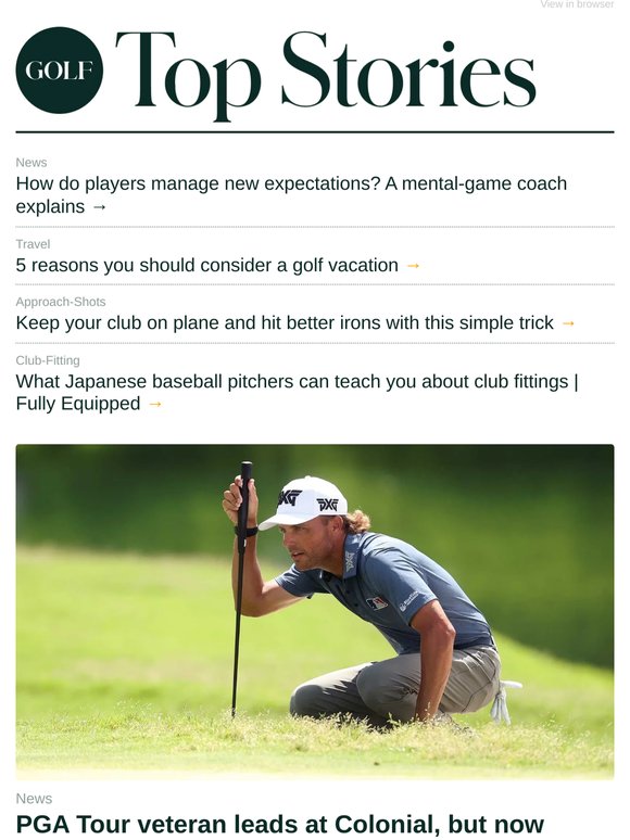 Pro’s final test at Colonial