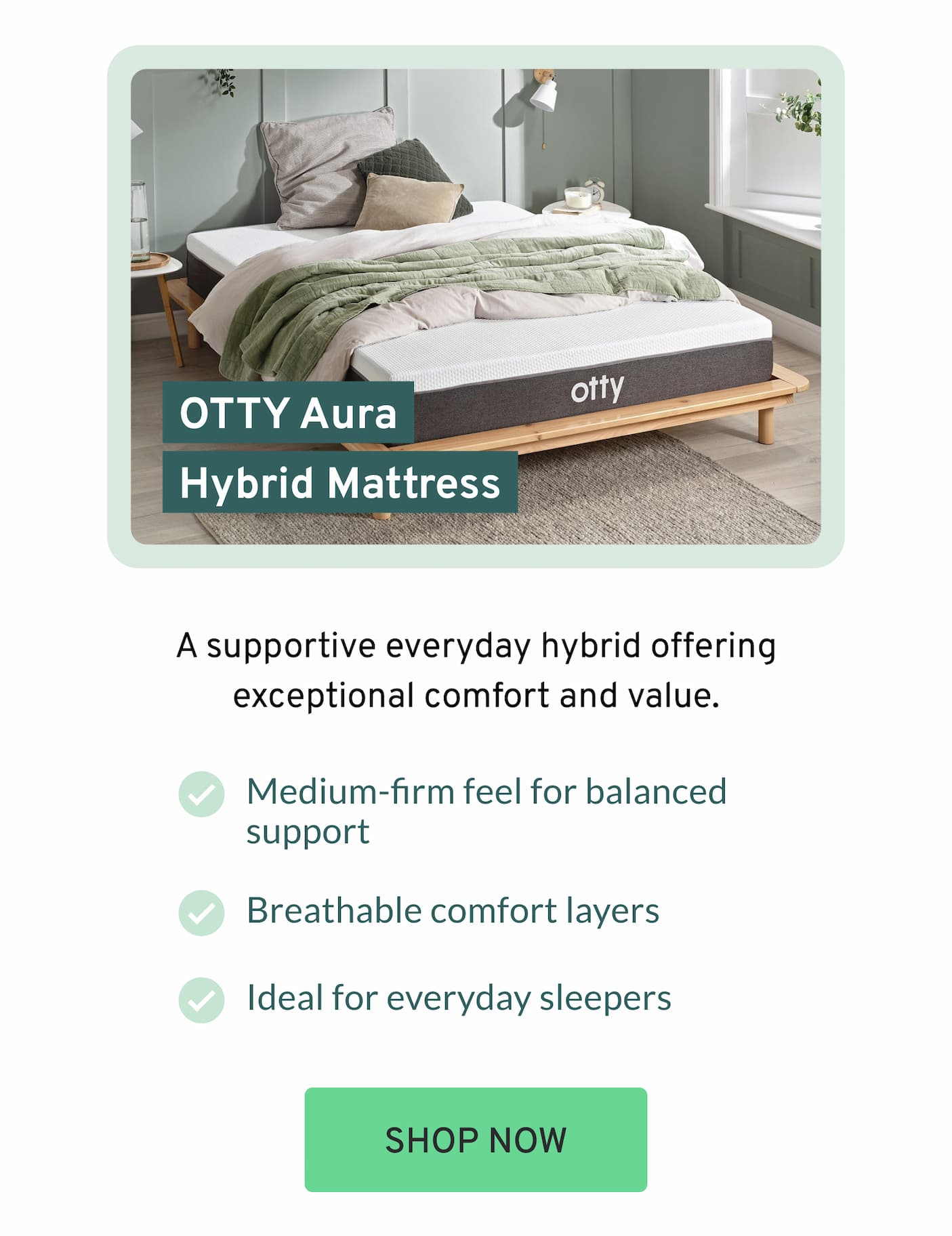 OTTY Aura Hybrid Mattress