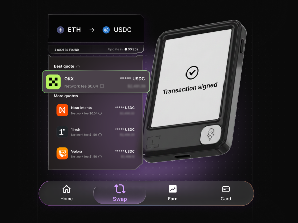 Ledger Swap marketplace