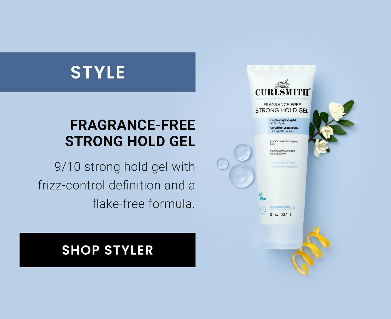 STYLE: Fragrance-Free Strong Hold Gel