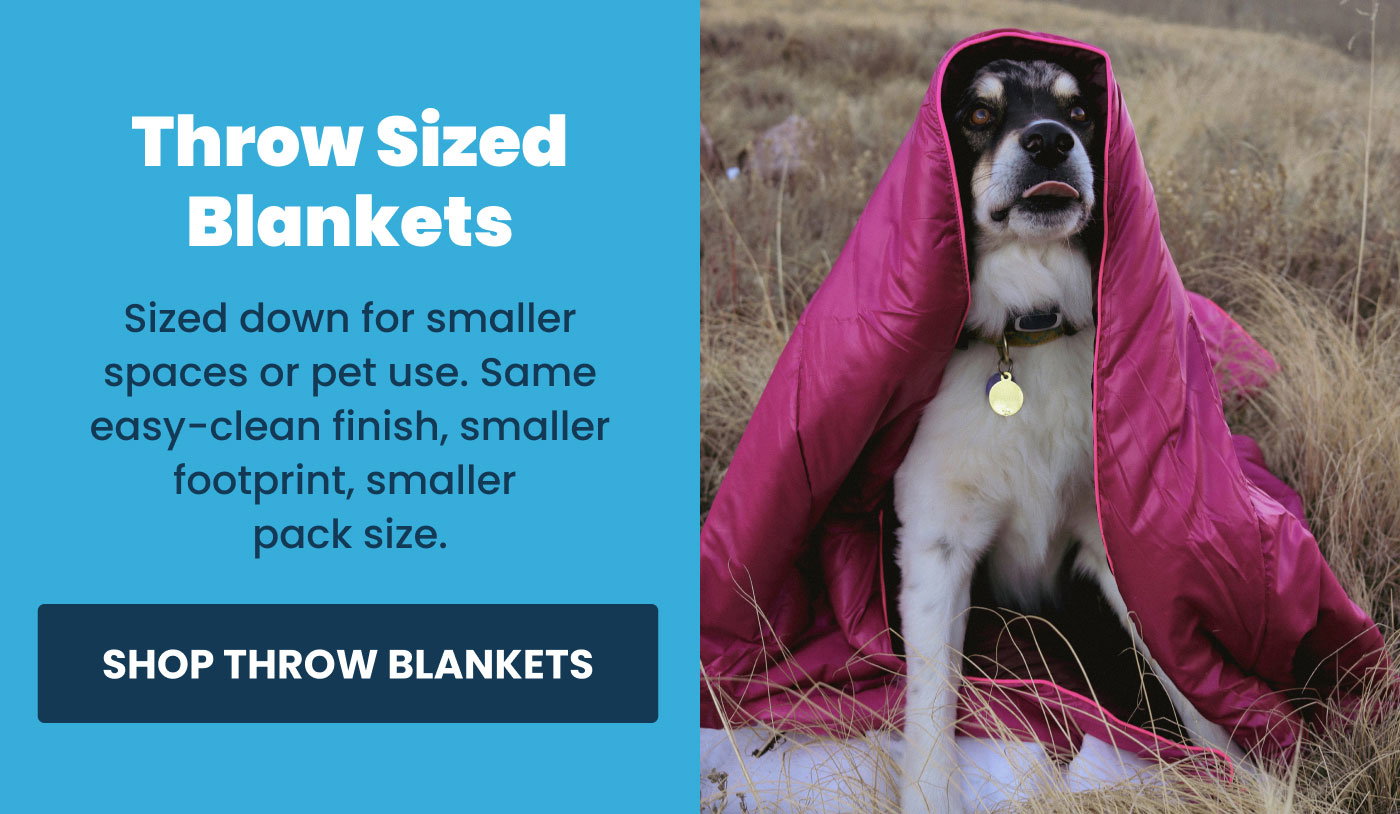 Shop throw-sized blankets for smaller dogs.