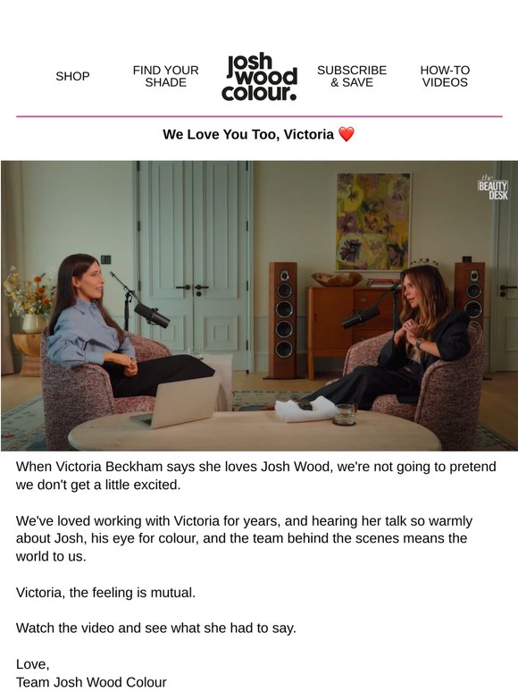VIctoria Beckham loves us too!