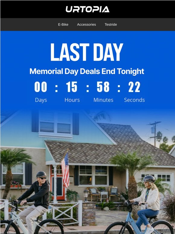 Last Day | Memorial Day Deals End Tonight