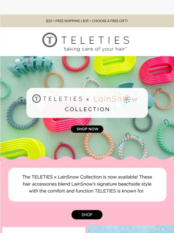 Just Dropped: TELETIES x LainSnow ☀️