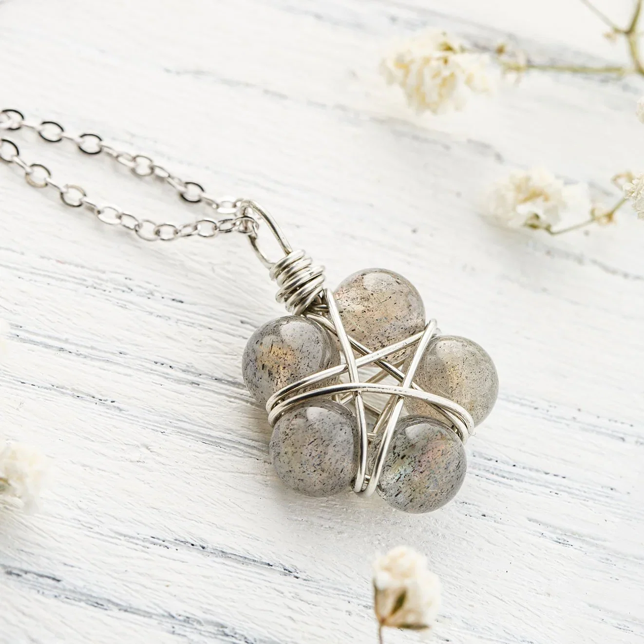 Image of Crystal Pentagram Necklace