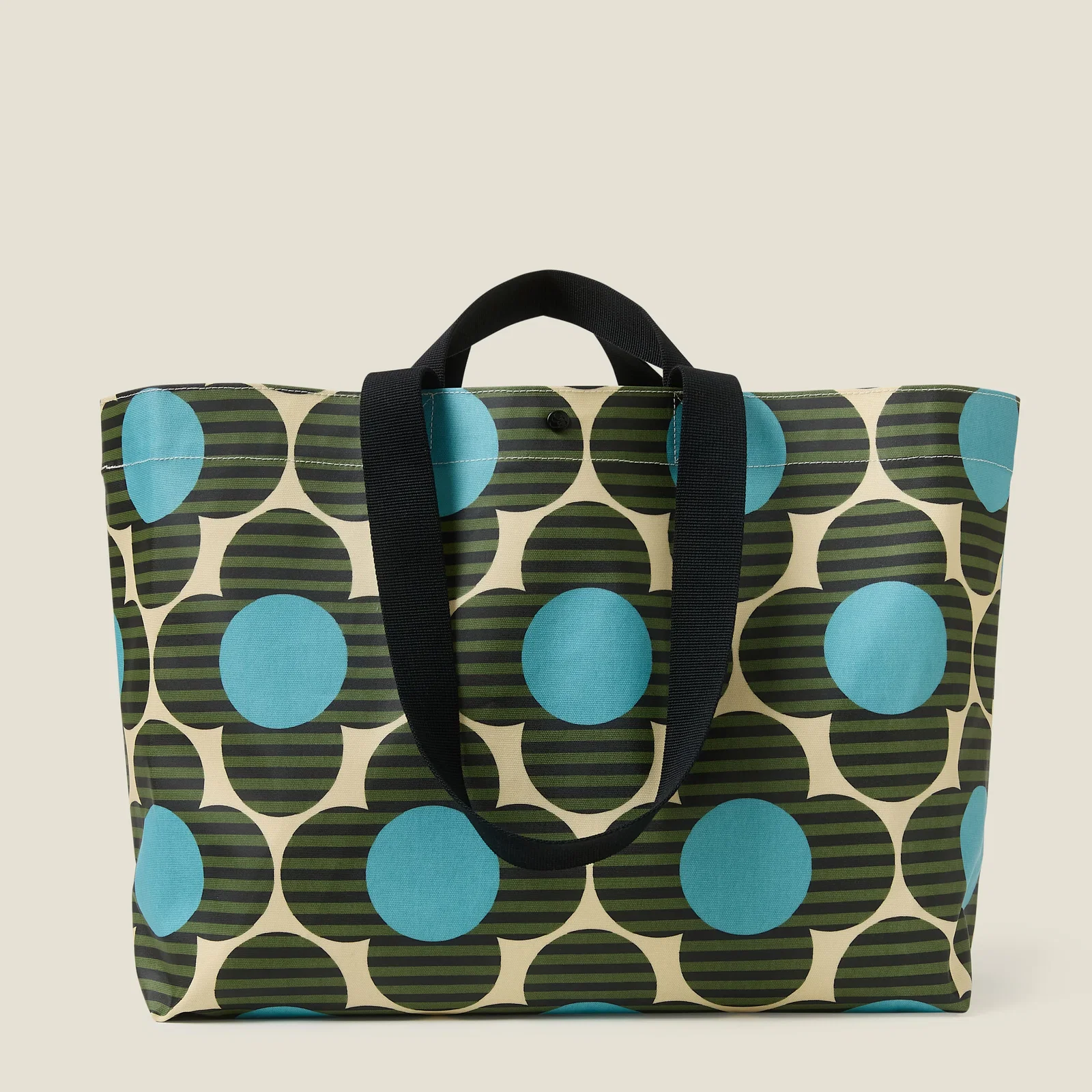 Image of Roll Out Large Tote - Stripe Flower Spot Calypso