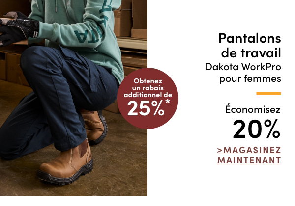 Pantalons de travail Dakota WorkPro pour femmes économisez 20%