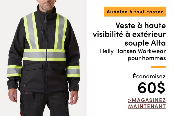 Aubaine à Tout Casser Veste à haute visibilité à extérieur souple Alta Helly Hansen Workwear pour hommes économisez 60$