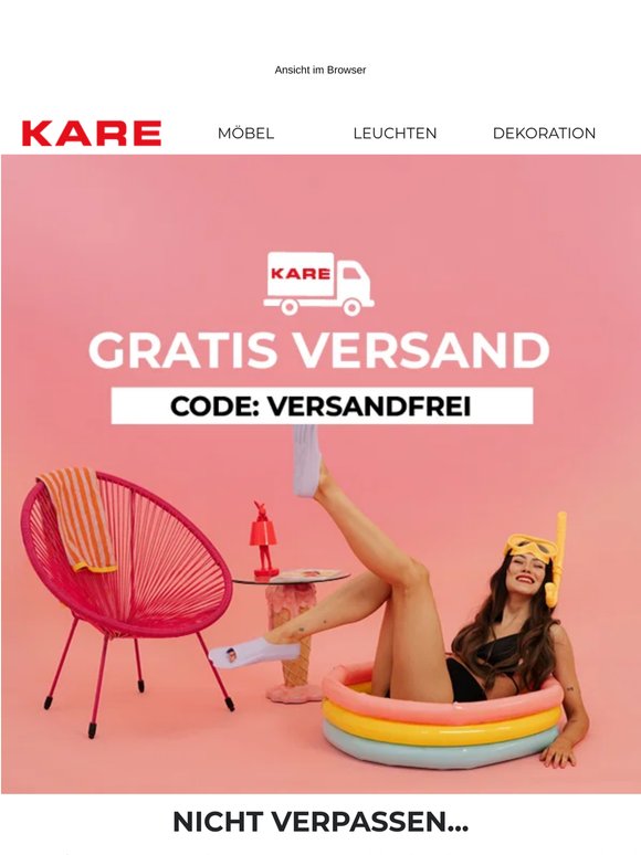 Sommerliche Terrasse ohne Versandkosten!